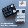 SZRKBD Hotswap Wired Type-C Numeric Keypad, 11 Key with Knob, RGB Vial DIY Programmable (Black) view 2