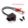 Veemoon Universal Car Audio Amplifier Bass Volume Regulator 12v Remote Level Controller Inputs Easy to Install Metal Casing view 2
