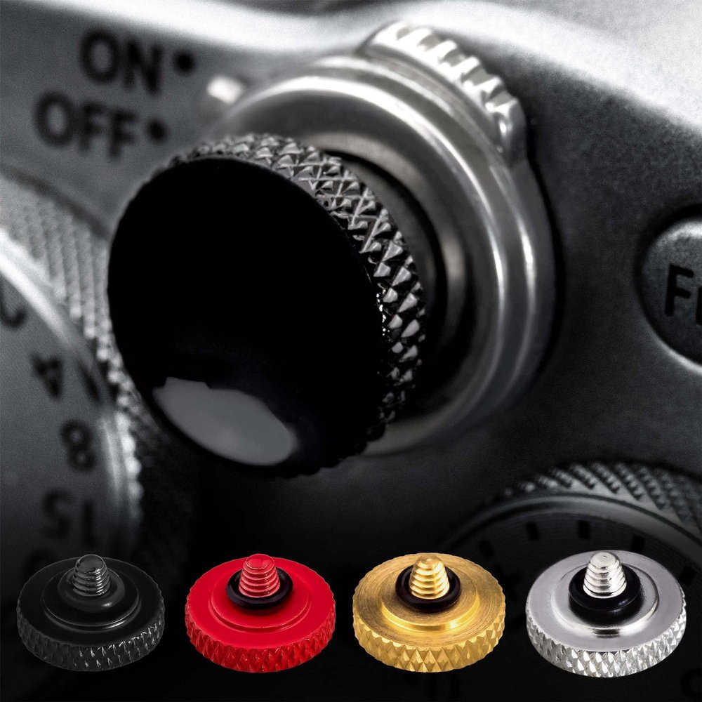 Fujifilm Camera Soft Release Button: 4 Pcs Shutter Button of Camera Accessories - Fuji Fujifilm X-M5 X-T5 X-T4 X-T3 X-T30 X-T30 II X-T20 X-PRO3 X100VI X100V X-E4 X-E3 (4 Colors)