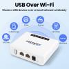 Xiiaozet Wireless USB Server, Print Server, Share a USB Device (Printer, Scanner or More) Over LAN via Ethernet or WiFi Network  Easy Setup (LK100EW) view 2