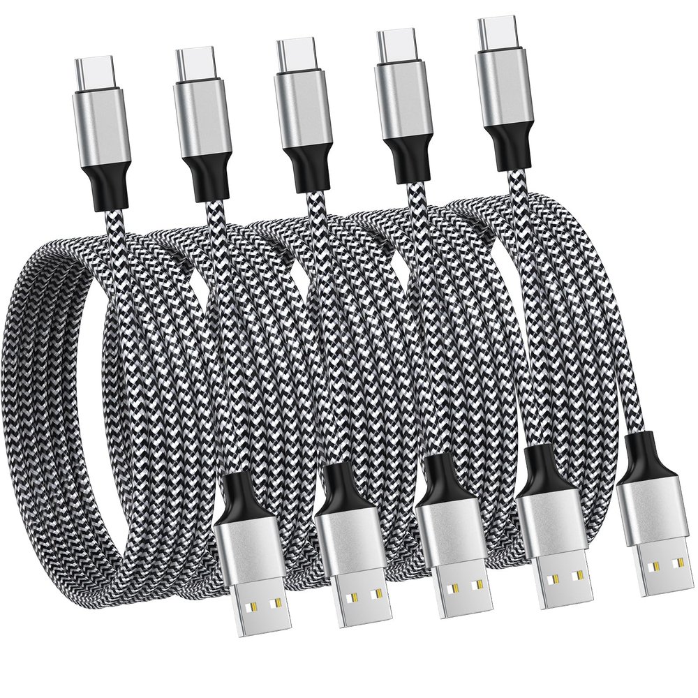 [Apple MFi Certified] 5Pack Car Carplay Cable for iPhone 17 Car Charger, 3FT USB A to USB C Cable for Car Charger Adapter 3.1A Fast Charging for iPhone 17/Air/16/15 /iPad Pro Air mini Airpods Pro