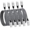 [Apple MFi Certified] 5Pack Car Carplay Cable for iPhone 17 Car Charger, 3FT USB A to USB C Cable for Car Charger Adapter 3.1A Fast Charging for iPhone 17/Air/16/15 /iPad Pro Air mini Airpods Pro