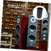CAXUSD 5pcs Plastic Speaker Port Tube Subwoofer Port Tube for Home Speaker Bass Reflex Outlet Sponge Plug view 3