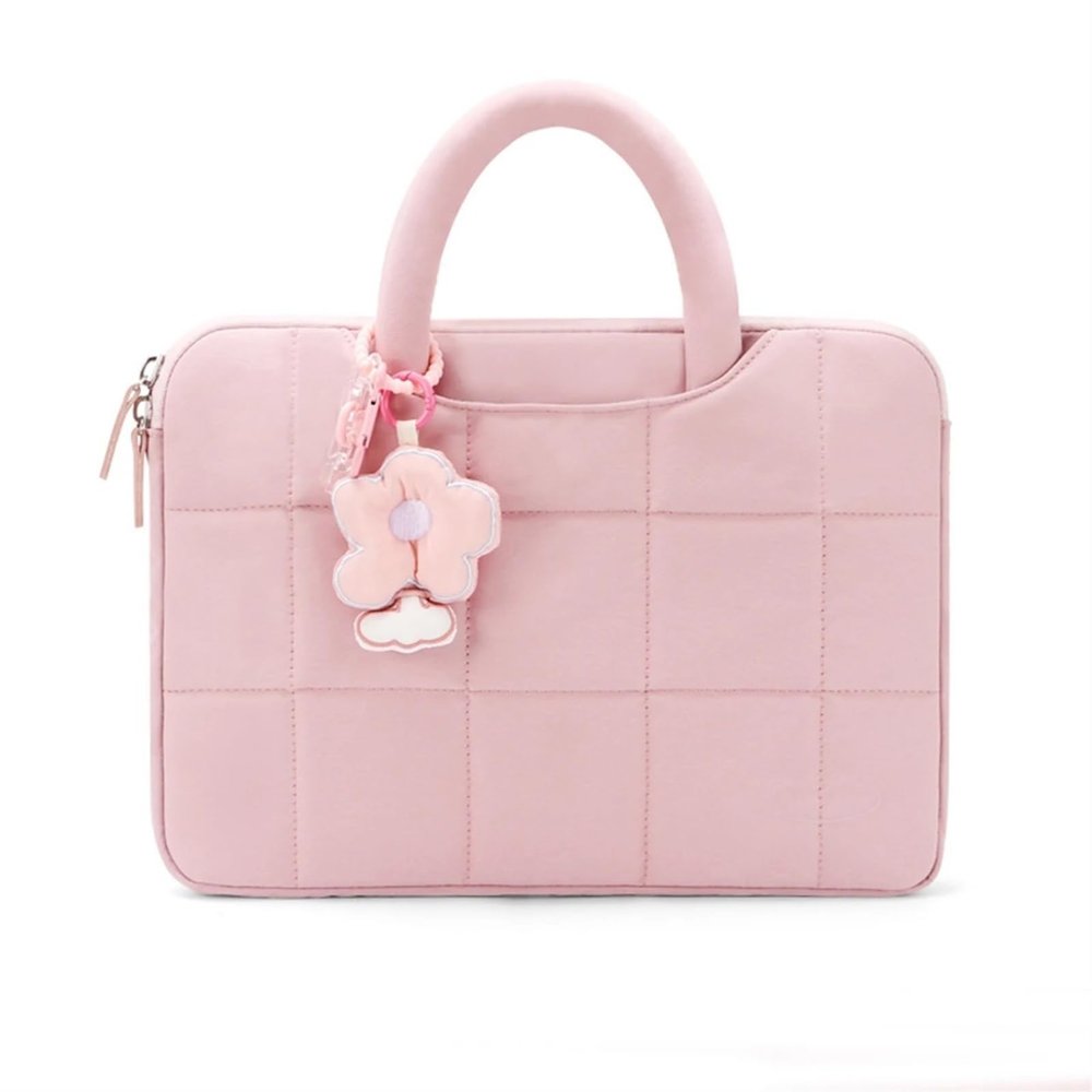 14.1 Inch Laptop Bag for Women 16.1 Inch Waterproof Laptop Protective Briefcase Handbag for Macbook Air Pro(Pink,15-16")