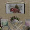 Christmas Outdoor TV Cover Fit TV Size 52''-55'', Weatherproof and Waterproof TV Oxford Cloths Cover for Outside, Red Truck Dogs Pine Trees Winter Snowflake TV Enclosure/TV Display Protectors view 3