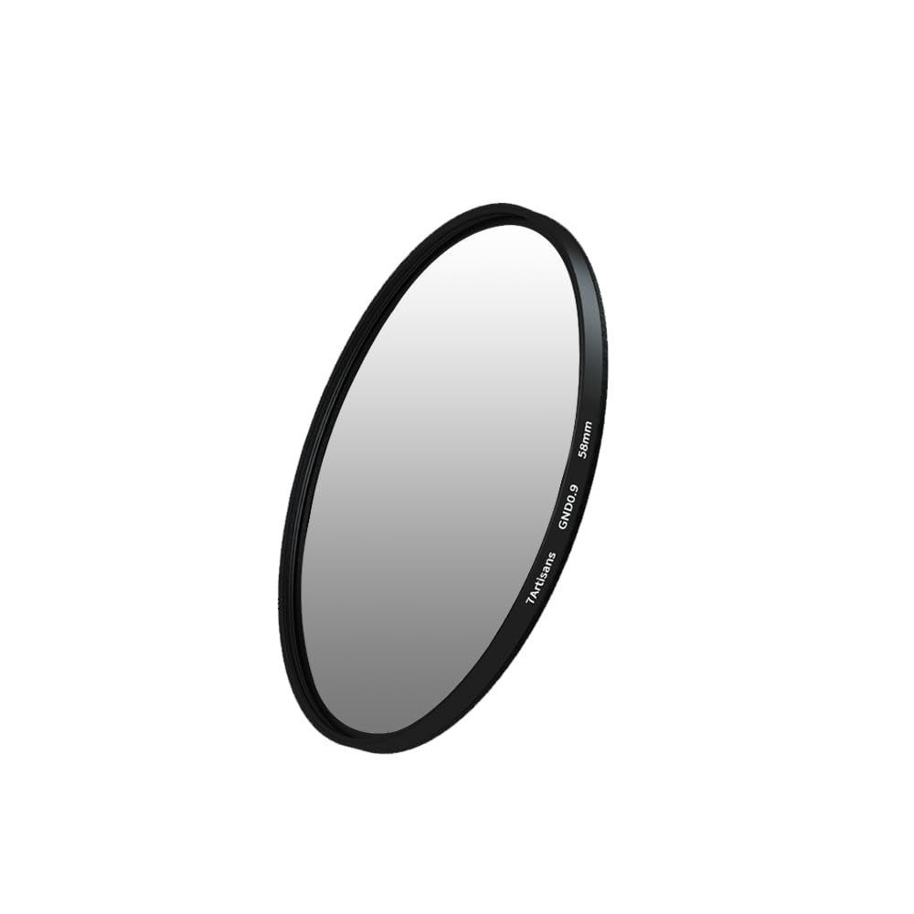7artisans GND 0.9 Rotatable Soft Gradual Filter (3 Stops) 46mm/49mm/52mm/55mm/58mm/62mm/67mm/72mm/77mm/82mm GND 0.9 Neutral Gray Graduated Filter Lens(77mm)