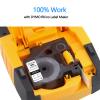 Compatible for DYMO 6PK 18051 White and 2PK 18052 Yellow Industrial Heat Shrink Tubes 1/4" 6mm Used in Industrial Rhino 4200, 5200, 5000, 6000 Label Maker view 2