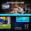 Ainostone Bluetooth 5.3 Transmitter Receiver for 2 Headphones 3-in-1 Audio Adapter with Bypass Low Latency LCD Display ON/OFF Switch Volume Control Optical AUX RCA for Headphone Speaker TV Home Stereo view 3