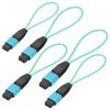 Buacoz MPO/UPC Fiber Optic Loopback Tester Cable,OM3 Multimode - 50/125m MPO/24 Core Female, Fiber Optic Loopback Plug Adapter, for Testing Applications(5Pack) view 1