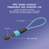Buacoz MPO/UPC Fiber Optic Loopback Tester Cable,OM3 Multimode - 50/125m MPO/24 Core Female, Fiber Optic Loopback Plug Adapter, for Testing Applications(5Pack) view 2