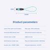 Buacoz MPO/UPC Fiber Optic Loopback Tester Cable,OM3 Multimode - 50/125m MPO/24 Core Female, Fiber Optic Loopback Plug Adapter, for Testing Applications(5Pack) view 4