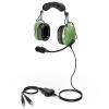 stdgove Aviation Pilot Headset Airplane Headphones Noise Cancelling Pilot Headphone with Mic NRR 24dB Anti-Noise Microphone U174 Twin Plug(Light Green) view 1