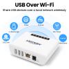 Xiiaozet Wireless USB Server and Print Server Share USB Devices (Printer, Scanner or More) Over LAN via Ethernet or WiFi Network Easy Setup Compatible with Windows Mac and Linux Virtual USB (LK300EW) view 2