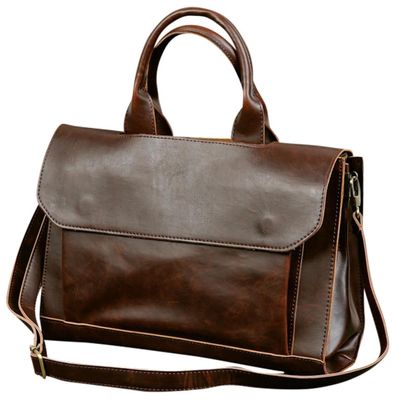 LIFKICH Briefcase Fashion Business Handbag for Men Sling Travel Purse Double Handle