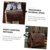 LIFKICH Briefcase Fashion Business Handbag for Men Sling Travel Purse Double Handle view 4