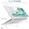 Batianda Case for Microsoft Surface Laptop 13.8" Touchscreen Copilot+ PC 2024 (7th Edition) Creative Pattern Durable Scratch-Resistant Easy Install, with Keyboard Cover & Screen Protector, Wave view 3
