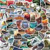 100 Pcs National Park Stickers Set Outdoor Nature Adventure Hiking Camping Wilderness Travel Stickes Vinyl Waterproof Sticker for Water Bottles Laptops Bike Car Motorcycle Skateboard view 1