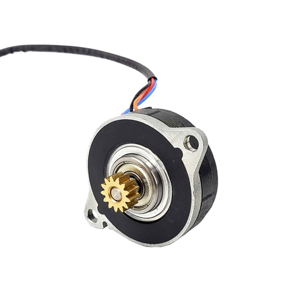 0.9 Degree 36MM Stepper Motor DC 12V 2-Phase 4-Wire Round Thin Stepping Motor 13 Teeth MXL Pulley Wheel DIY 3D 1Pcs