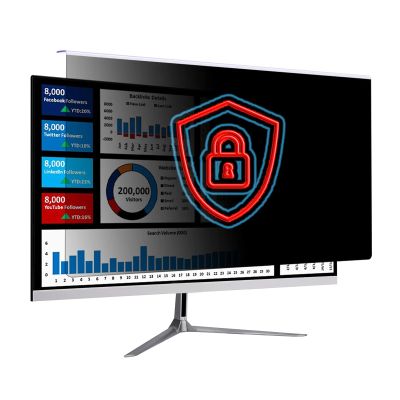 CUIYMXSC Laptop Privacy Screen Filters, Easy On/Off Hanging Acrylic Computer Anti-Scratch Protector Film Panel for Laptop and Desktop Monitor (17.3)