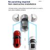 Diydeg Car Blind Spot Camera, Night Vision Assist Left Right Side View Camera Side Mount Backup Camera Wide Angle Coverage Car Side Door View Blind Spot Camera (Black) view 2