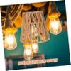 Levemolo Replacement Lampshade Ceiling Light Woven Paper Rope Lampshade for Home view 2