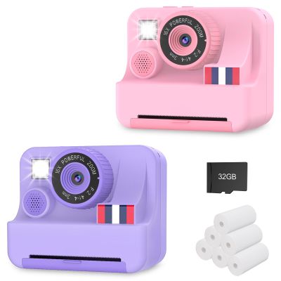 Purple and Pink Kids Camera Instant Print for Girls