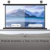 60 in, 72 in, Projector Screen Projection Screen HD Screen 16:9 Format, Anti-Crease Projection Screen with Sticky Hooks, for Indoor Outdoor Home Theater Backyard Cinema Travel(16:9,60in) view 3