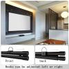 60 in, 72 in, Projector Screen Projection Screen HD Screen 16:9 Format, Anti-Crease Projection Screen with Sticky Hooks, for Indoor Outdoor Home Theater Backyard Cinema Travel(16:9,60in) view 4