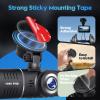 5pcs Sticky Adhesive Pad for Dash Cam Mount, Double-Sided Strong Mounting Tape Circle Sticker Replacement for Car Windshield Dashcam Windscreen Window Glass Suction Cup Camera Holder (63mm/ 2.48") view 3