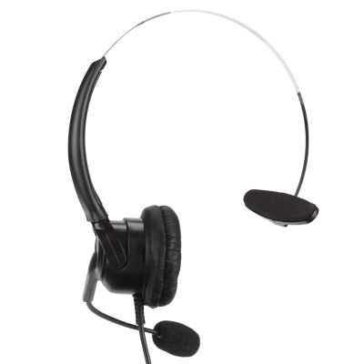 Vvikizy Phone Headset, RJ9 Telephone Headset Head and Mic Microphone Headset 330 Adjustable Microphone Telephone Headset with Noise Cancelling for Home and Call Center Office
