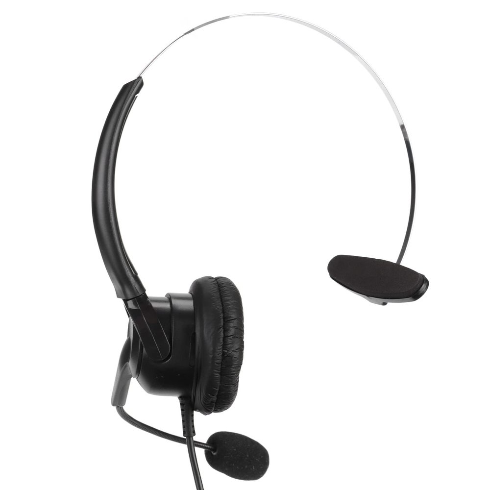 Vvikizy Phone Headset, RJ9 Telephone Headset Head and Mic Microphone Headset 330 Adjustable Microphone Telephone Headset with Noise Cancelling for Home and Call Center Office