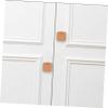 COOLHIYA Cupboard Handles Kitchen Cupboard Knobs Leather Drawer Knob Door Dresser Cabinet Pulls Brushed view 4