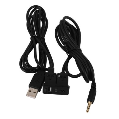 Mobestech Flush Mount USB Extension Cable with Audio Data Installation for Car Audio Modifications Compatible with Various Vehicle Models