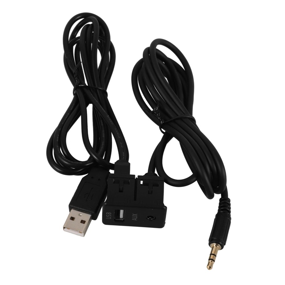 Mobestech Flush Mount USB Extension Cable with Audio Data Installation for Car Audio Modifications Compatible with Various Vehicle Models
