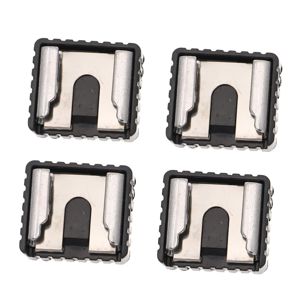 DirectNine Basics 4pcs Hot Shoe Mount Adapter Thread for Camera Accessories Easy to Install Flash Shoe Holder Compatible Camera Models and Monitors