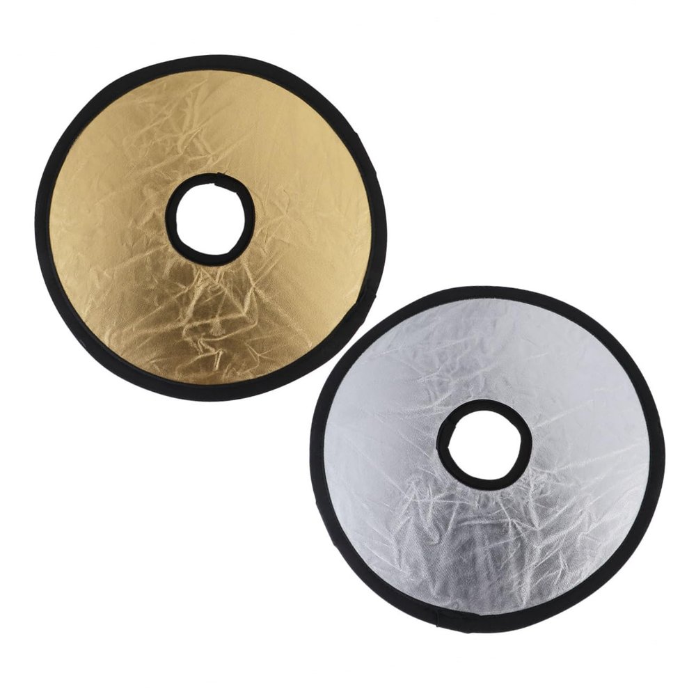 FELTECHELECTR Foldable Light Reflector for Photography Dual-Sided Diffuser Plate Lightweight Compact for Macro Shots Softens Light Reduces Shadows