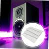 LIFKICH Speaker Fabric Cloth for Vintage Speakers Acoustic Mesh Grill Cover Scratch-Resistant Light Transmittance Home Theater Ktv Boxes Retro Linen Material Light Gray view 4