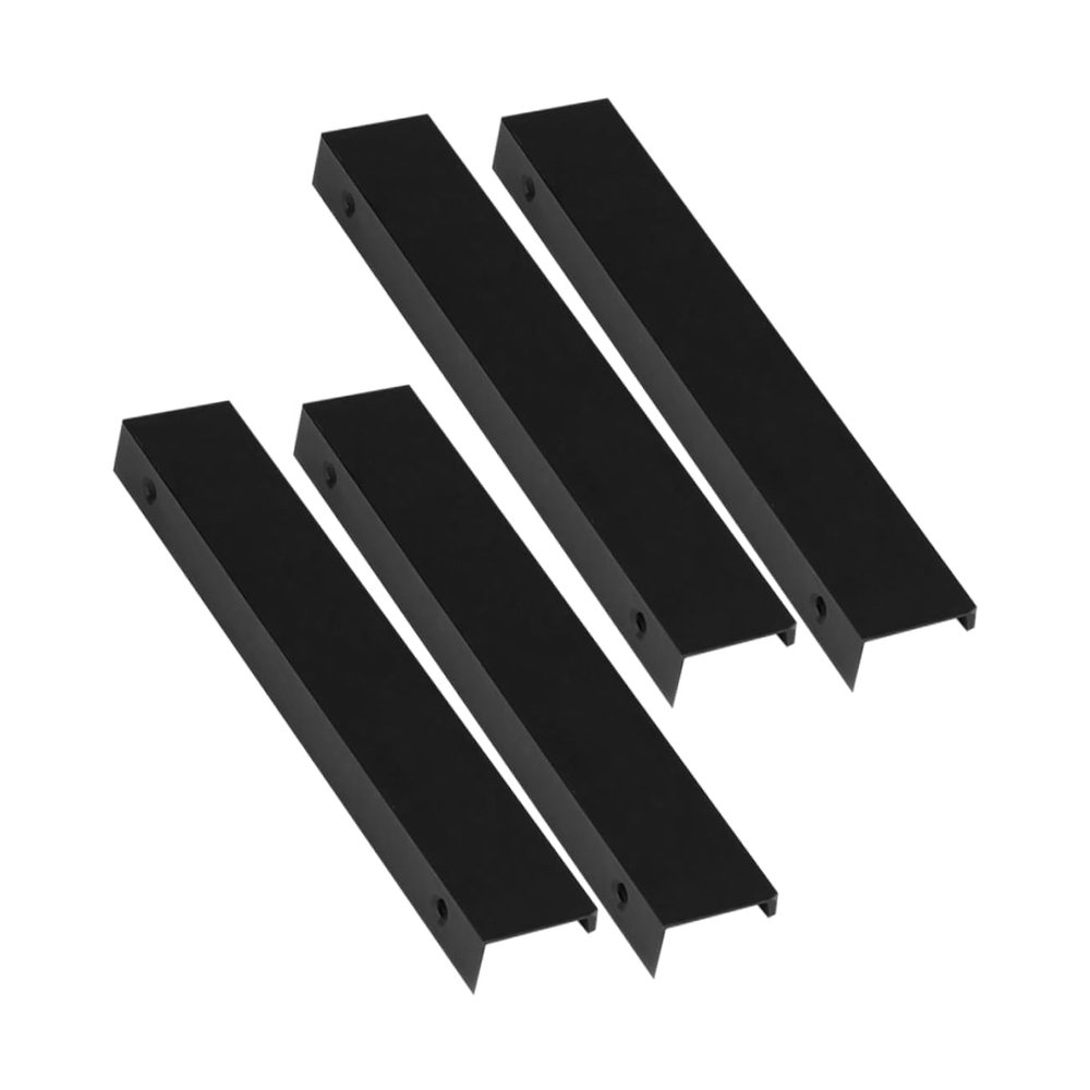 ARTIBETTER 4pcs Modern Minimalist Cabinet Handles Extended Black Drawer Pulls for Kitchen and Closet Design for Effortless Access to Cabinets
