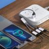 Fowspvzn USB C Male to 3 USB C Female Splitter Cord Converter Multiple Hubs USB C Port Hub Power Split Adapter 11.81inch view 2