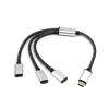 Fowspvzn USB C Male to 3 USB C Female Splitter Cord Converter Multiple Hubs USB C Port Hub Power Split Adapter 11.81inch view 3