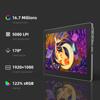 13.3 Inch Drawing Tablet with Screen, Full-Laminated Anti-Glare Graphics Drawing Monitor, 122% sRGB, 8192 Pressure Stylus Pen, Compatible with Windows/Mac Major Design Software view 2