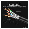 ACGTUY RJ45 Ethernet Network Cable CAT8 CAT7 40Gbps 2000MHz Networking Cotton Braided Internet LAN Cord Compatible with The Laptops Router(Cat8 Round Cable,20m) view 2
