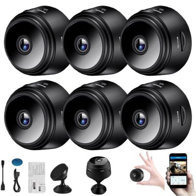 ruwanol Magnetic Mini Security Camera, Mini 1080p HD Wireless Magnetic Security Camera, App for Home Outdoor