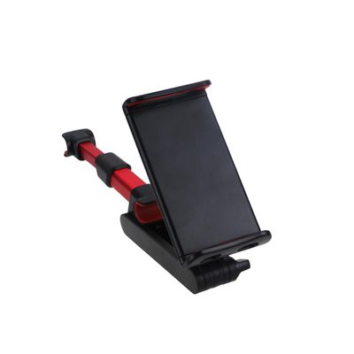 Mikikit 360degree Car Back Seat Phone Holder Bracket for Mobile Devices Fits Phones Easy Installation Rotates for Optimal Viewing Stylish Red Design