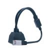 1 P/Lug to 2 Female Plugs 2 Possibilities RJ45 Port Ethernet Network Splitter P/Lug Expansion Cable Router LAN Dual Port P/Lug Adap view 2
