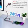 USB4 80Gbps for Thunderbolt 5 Cable 3.3FT, 8K 165Hz, 4K 540Hz, 16K 60Hz, Triple 4K 144Hz, 120Gbps Bandwidth, PD 240W USB C Display Cable for iPhone 17, Razer Blade, SSD, Thunderbolt 4, Mac mini M4 view 4