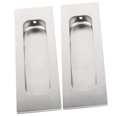 ARTIBETTER 2pcs Recessed Door Handles Stainless Steel Embedded Furniture Grips for Cabinets and Sliding Doors Sleek Design Easy to Install and Wear-Resistant