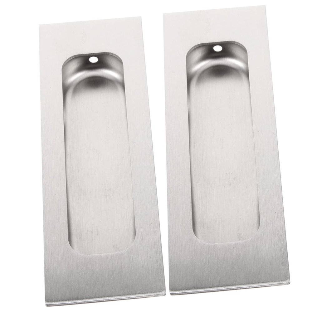 ARTIBETTER 2pcs Recessed Door Handles Stainless Steel Embedded Furniture Grips for Cabinets and Sliding Doors Sleek Design Easy to Install and Wear-Resistant