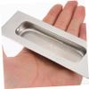 ARTIBETTER 2pcs Recessed Door Handles Stainless Steel Embedded Furniture Grips for Cabinets and Sliding Doors Sleek Design Easy to Install and Wear-Resistant view 2