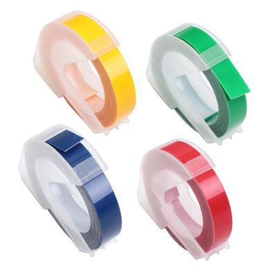 CIYODO Stylish Embossing Label Printer Tape Self-Adhesive Green Manual Labels for Use Pet Material Easy to Carry Printing